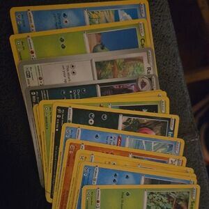 Pokemon Yellow and Green Trading Card Set